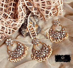 Made For Her-Ophira ? Earrings & Tikka Set  - KMW1051