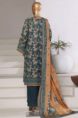 Sada Bahar Stitched 3 Piece Khaddar With Shimmer Vol-02 Collection'2025-KP-PR-7544-Sea Green