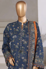 Sada Bahar Stitched 3 Piece Khaddar With Shimmer Vol-02 Collection'2025-KP-PR-7546-Blue