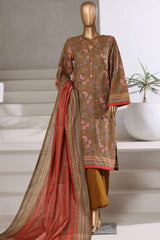 Sada Bahar Stitched 3 Piece Khaddar With Shimmer Collection'2025-KD-PR-7552-Mustard