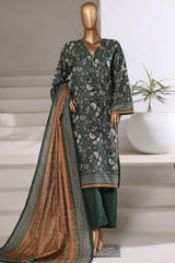 Sada Bahar Stitched 3 Piece Khaddar With Shimmer Collection'2025-KD-PR-7558-Green