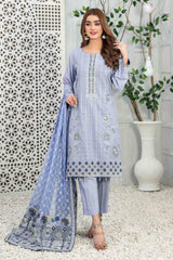 Zairah by Tawakkal Unstitched 3 Piece Leather Peach Suit-LP-7582