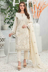 Zairah by Tawakkal Unstitched 3 Piece Leather Peach Suit-LP-7587
