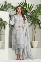 Zairah by Tawakkal Unstitched 3 Piece Leather Peach Suit-LP-7588