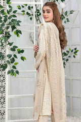 Zairah by Tawakkal Unstitched 3 Piece Leather Peach Suit-LP-7589