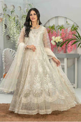 Mahaba by Tawakkal Semi Stitched 3 Piece Embroidered Chiffon Suit-M-7663