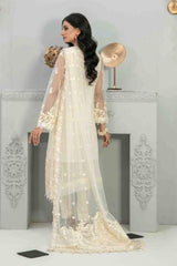 Mahaba by Tawakkal Semi Stitched 3 Piece Embroidered Chiffon Suit-M-7666