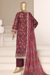Signature By Sada Bahar Stitched 3 Piece Festive Emb Vol-02 Suit-ED-7698-PURPLE