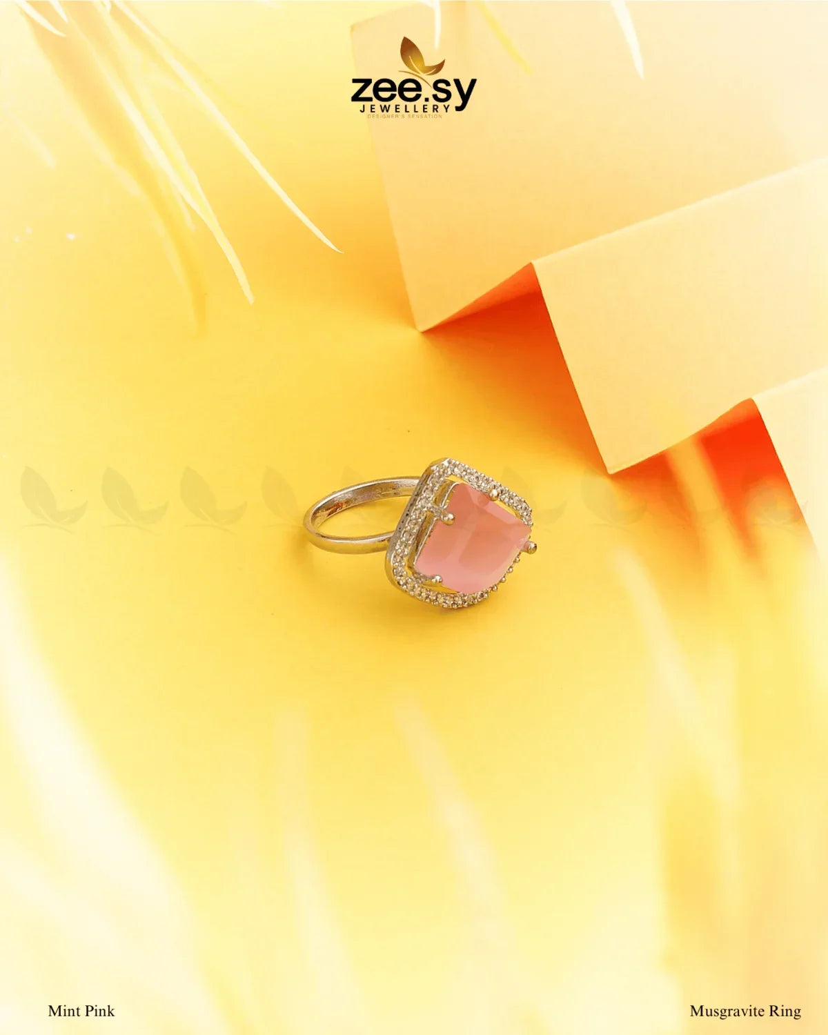 Musgravite Ring Mint pink - Zeesy Jewellery