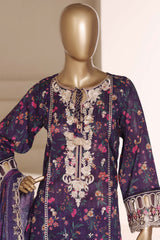 Signature By Sada Bahar Stitched 3 Piece Festive Emb Vol-02 Suit-ED-7722-PURPLE