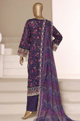 Signature By Sada Bahar Stitched 3 Piece Festive Emb Vol-02 Suit-ED-7722-PURPLE