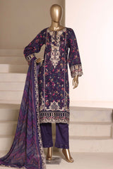 Signature By Sada Bahar Stitched 3 Piece Festive Emb Vol-02 Suit-ED-7722-PURPLE