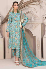 Manahil by Tawakkal Unstitched 3 Piece Digital Printed Linen Suit-M-7768