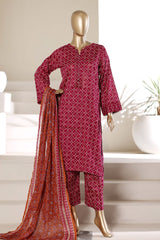 Sada Bahar Stitched 3 Piece Printed Lawn Vol-01 Suit-PR-77 ATISHI