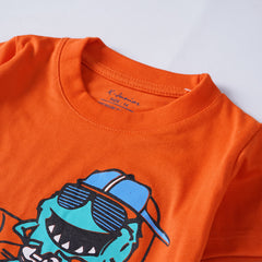 Kjunction Boys Half Sleeves-Printed T-Shirt (Game 2)