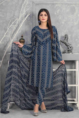 Malena by Tawakkal Unstitched 3 Piece Digital Printed Linen Suit-M-7833