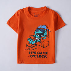 Kjunction Boys Half Sleeves-Printed T-Shirt (Game 2)