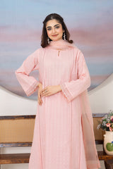 Tiraz Stitched 3 Piece Summer Suit-Ayzal