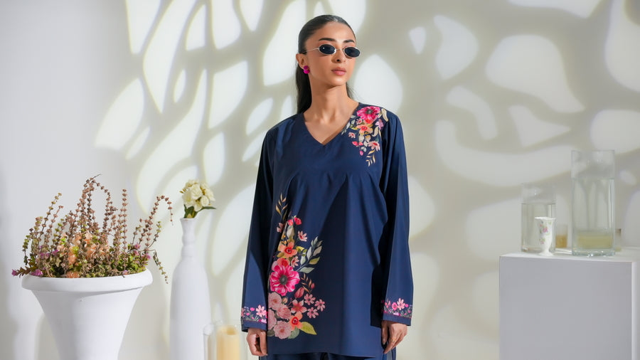 Dhaga Stitched 2 Piece Crepe Collection'2025-Aurora