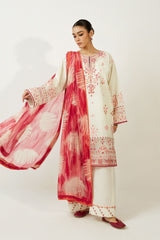 Coco by Zara Shahjahan Unstitched 3 Piece Lawn Vol-02 Suit-ZSC-07-A