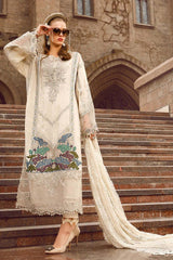 Voyage A Luxe by Maria B Unstitched 3 Piece Luxury Eid Lawn Suit-MVL-07-B