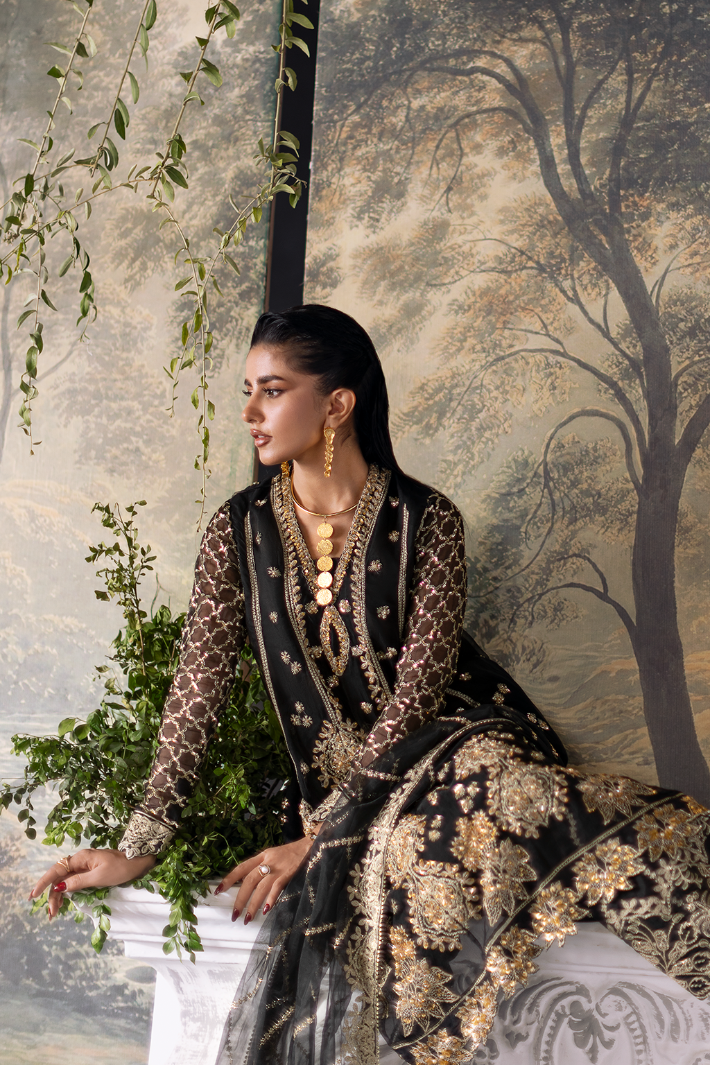 Flurie By Meeral Unstitched 3 Piece Formals Vol-03 Collection'2025-Celestia