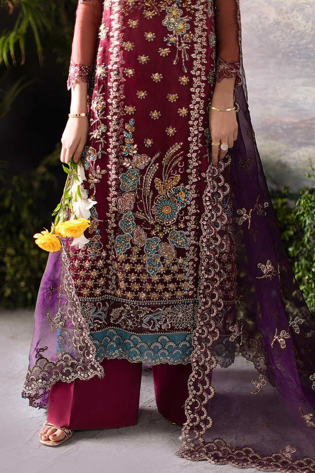 Flurie By Meeral Unstitched 3 Piece Formals Vol-03 Collection'2025-Regina