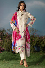 Butterfly By Riaz Arts Unstitched 3 Piece Emb Lawn Suit-D-07