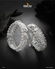 Shinora Bangles Silver - Zeesy Jewellery