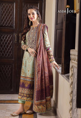 Asim Jofa Rania Pre-Winter '23 Ajrw-15 Designers Stitched Premium Winter Cotton 3 Pcs