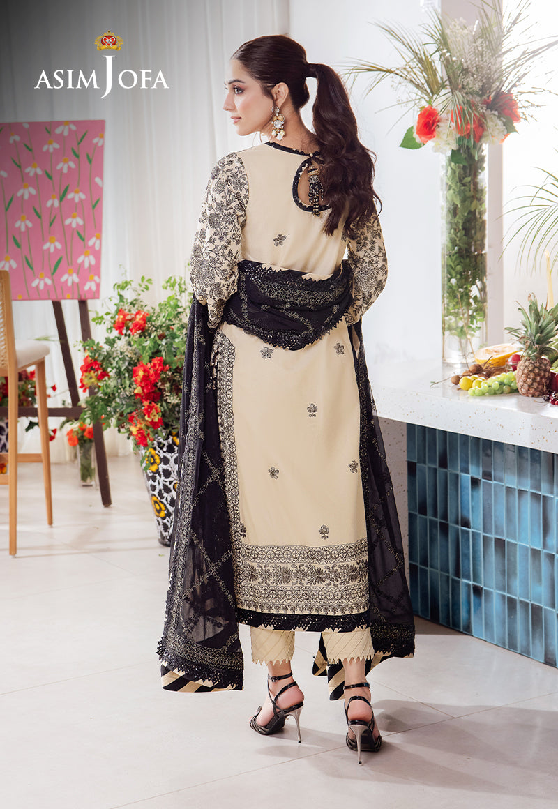 Asim Jofa Designers Limited Edition Ajurd-09 Embroidered Lawn 3 Pcs