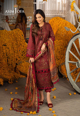 Asim Jofa Aira Summer Prints Ajar-29 Embroidered Jacquard 3 Pcs