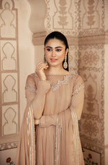 Kalidaar Frocks By Asma & Sidra Stitched Formals Suit-Norah (Plain Chiffon Frock)