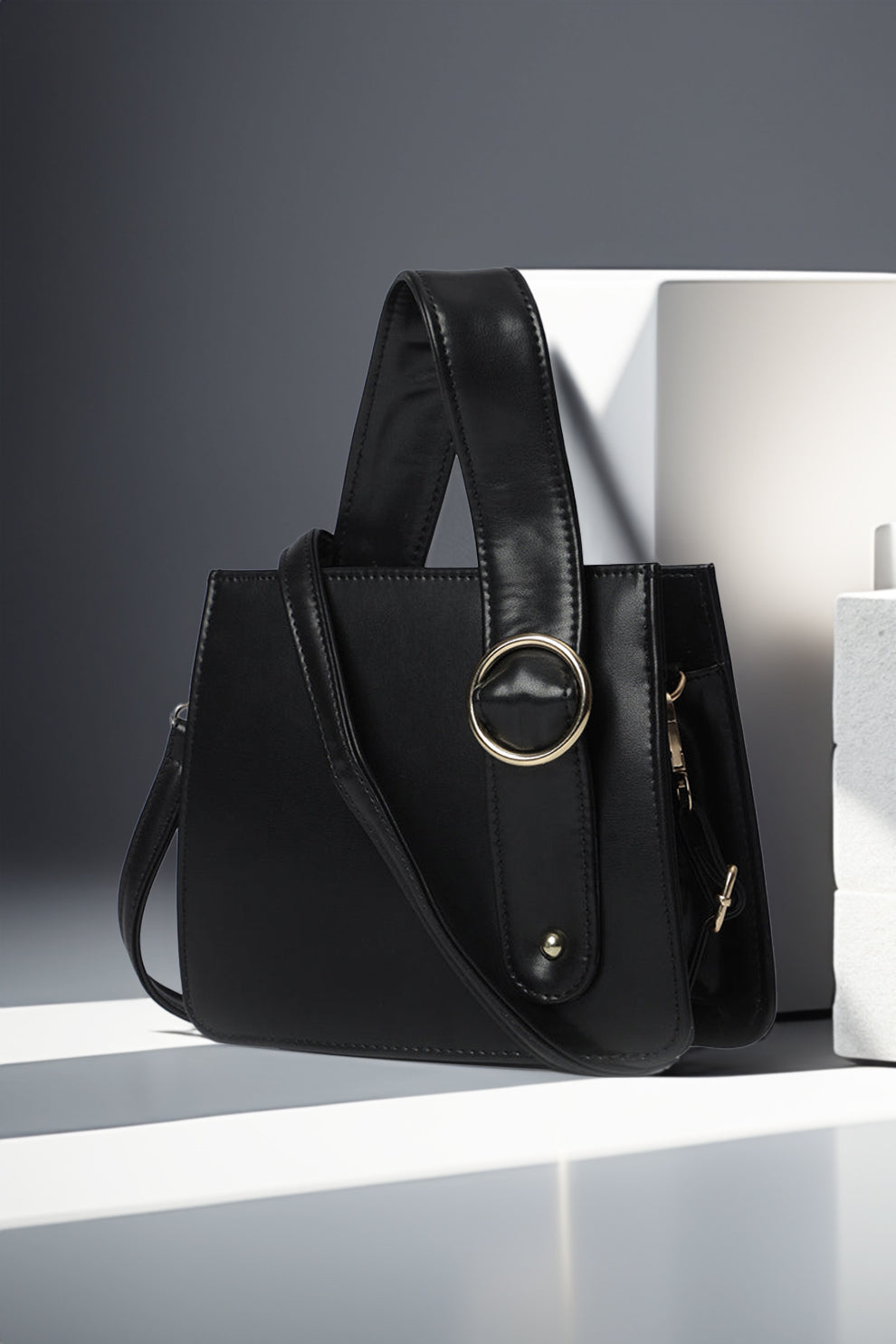 Best Trendy Ring Handbag Black