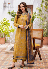 Asim Jofa Rania Pre-Winter '23 Ajrw-29 Designers Stitched Premium Winter Cotton 3 Pcs