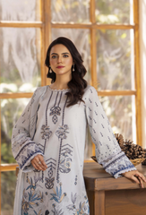 Zarwisha By Humdum Unstitched 3 Piece Digital Printed Emb Lawn Collection'2025-D-03