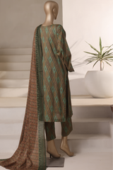 Rozaana by Hz Stitched 3 Piece Cambric Collection'2025-CAP-3P-801