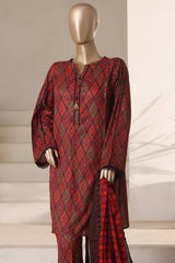 Rozaana by Hz Stitched 3 Piece Cambric Collection'2025-CAP-3P-802