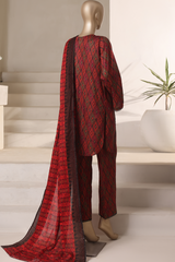 Rozaana by Hz Stitched 3 Piece Cambric Collection'2025-CAP-3P-802