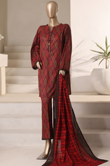 Rozaana by Hz Stitched 3 Piece Cambric Collection'2025-CAP-3P-802