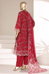 Sada Bahar Stitched 3 Piece Emb Signature Festive Vol-05 Suit-D-803-Maroon