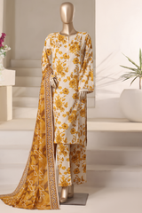 Rozaana by Hz Stitched 3 Piece Cambric Collection'2025-CAP-3P-805