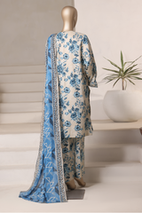 Rozaana by Hz Stitched 3 Piece Cambric Collection'2025-CAP-3P-806