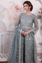 La Maison by Tawakkal Semi Stitched 3 Piece Ornate Emb Maxi Suit-LM-8070
