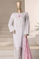 Rozaana by Hz Stitched 3 Piece Cambric Collection'2025-CAP-3P-807