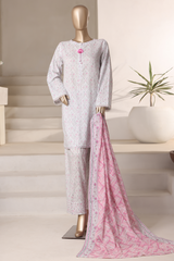 Rozaana by Hz Stitched 3 Piece Cambric Collection'2025-CAP-3P-807
