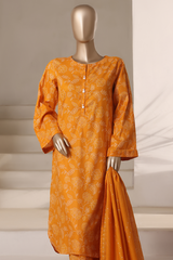 Rozaana by Hz Stitched 3 Piece Cambric Collection'2025-CAP-3P-809