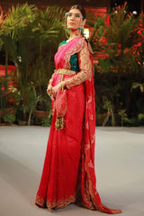 Zehnaseeb By Zaaviay Unstitched Kesariya