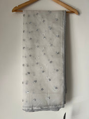 Deck Up Organza Dupatta - Silver