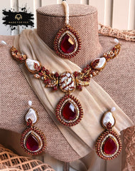 Made For Her-Ivory Glow Necklace Set - KQK1003